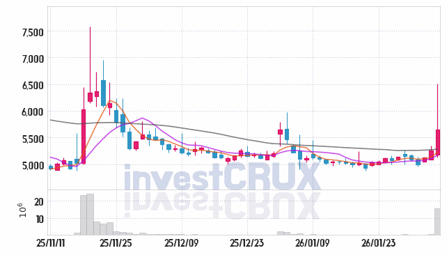 노랑풍선 주가 전망 핵심 자료, 오늘의 특징주 주가 차트 분석 2026.02.05