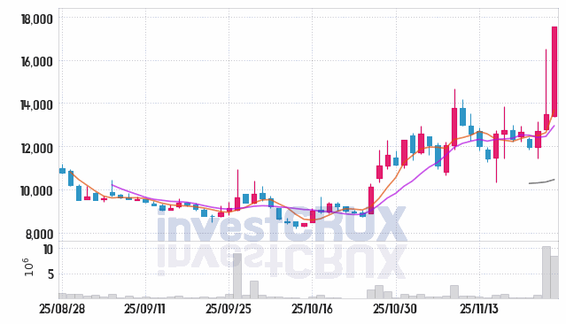 그래피 (318060) 주가 차트 : 2025.11.26